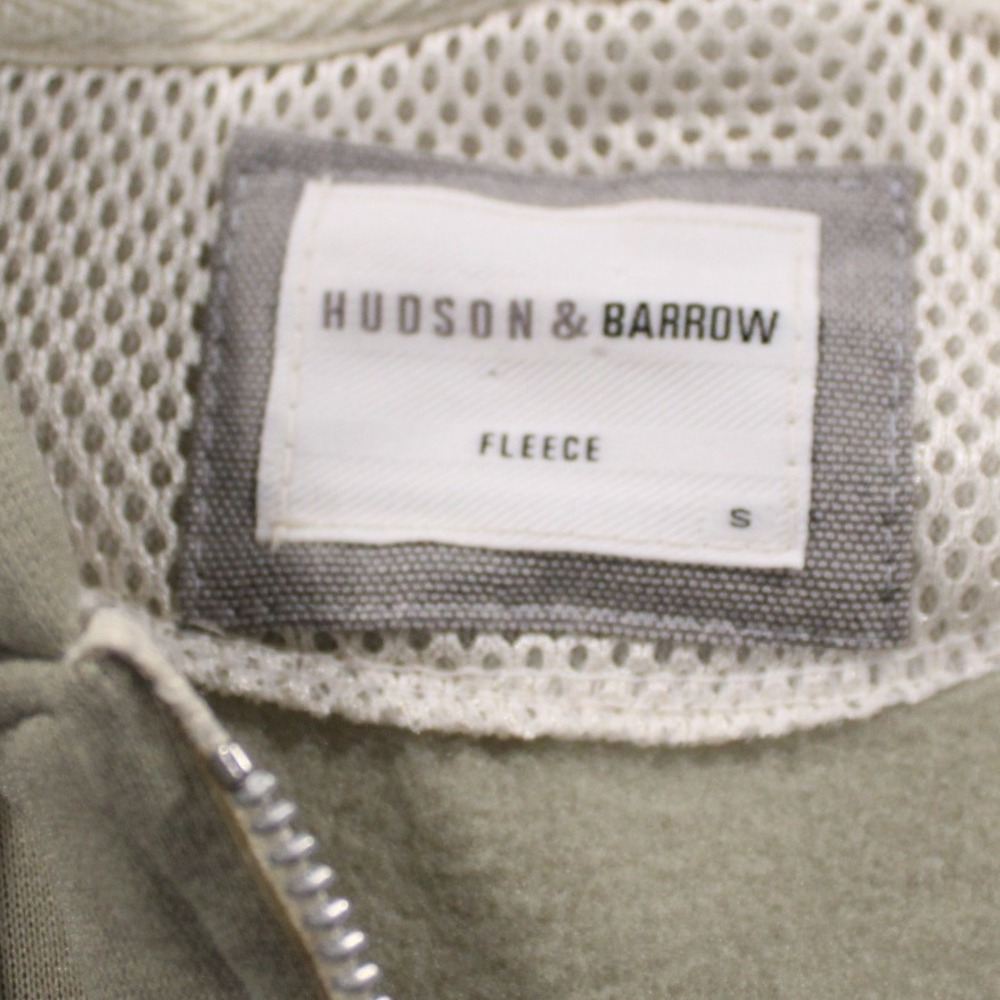 Hudson & Barrow Mens Small Fleece Full Zip Hoodie Sweatshirt Sage Green - Picture 9 of 14